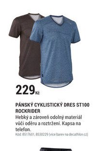 PÁNSKÝ CYKLISTICKÝ DRES ST100 ROCKRIDER