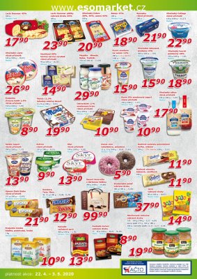 akční leták ESO MARKET 22.4.2020-3.5.2020