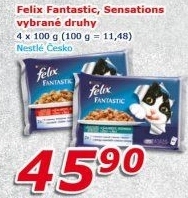 Kapsičky pro kočky Fantastic Felix Purina