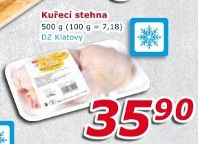 Kuřecí stehna mražená DZ Klatovy