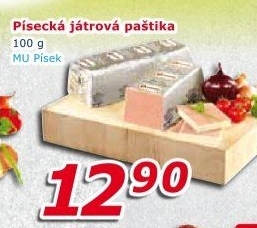 Paštika játrová písecká Maso uzeniny Písek