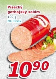 Salám Gothaj Maso uzeniny Písek