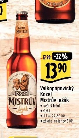Velkopopovický Kozel Mistrův ležák