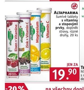 ALTAPHARMA šumivé tablety s vitamíny