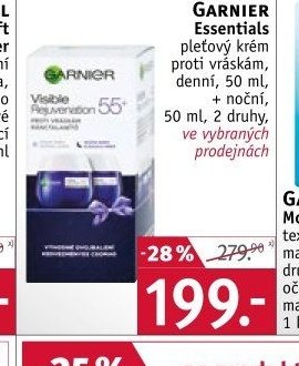 GARNIER Essentials pleťový krém proti vráskám, denní, 50 ml, + noční, 50 ml