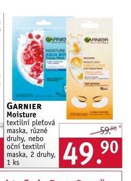 GARNIER Moisture textilní pleťová maska
