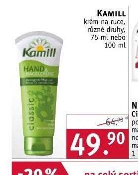 Kamill krém na ruce