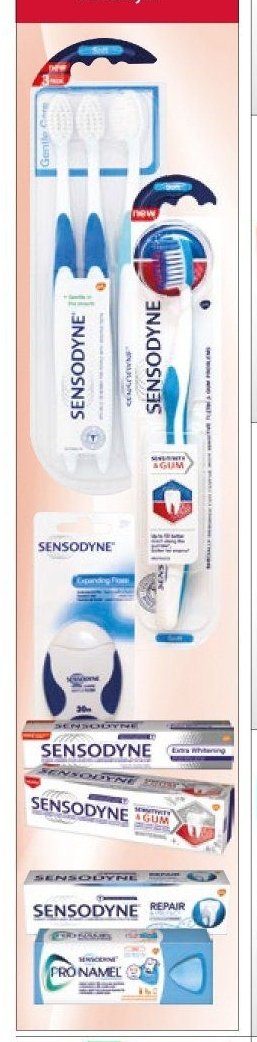 Sensodyne zubní kartáčky a pasty