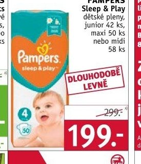 Pampers Sleep & Play dětské pleny