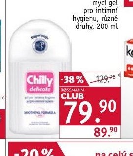 Chilly mycí gel pro intimní hygienu