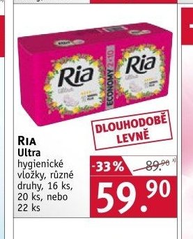 Ria Ultra hygienické vložky