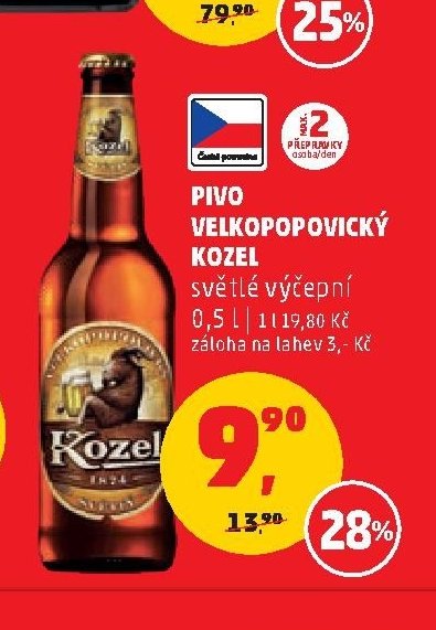 PIVO VELKOPOPOVICKÝ KOZEL