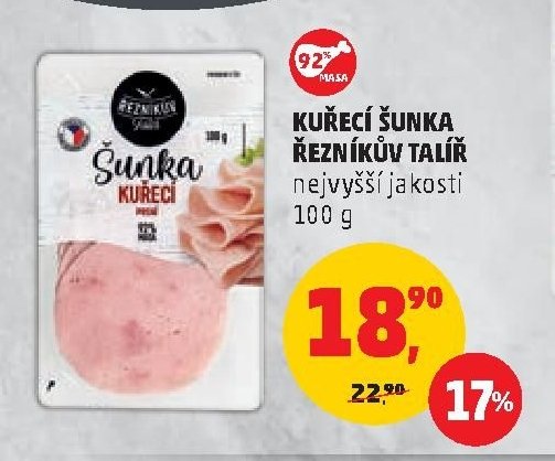 KUŘECÍ ŠUNKA ŘEZNÍKŮV TALÍŘ