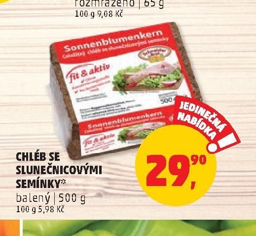 CHLÉB SE SLUNEČNICOVÝMI SEMÍNKY