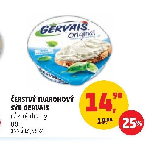 ČERSTVÝ TVAROHOVÝ SÝR GERVAIS