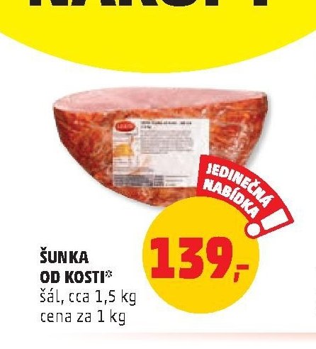 ŠUNKA OD KOSTI šál, cca 1,5 kg