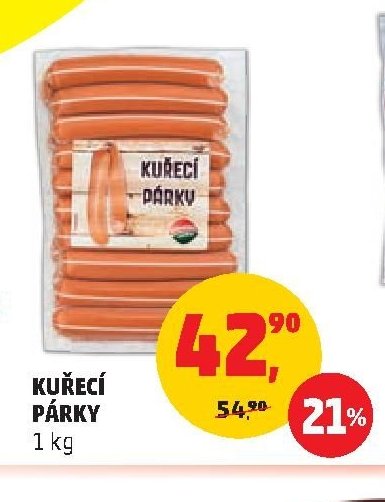 KUŘECÍ PÁRKY 1 kg