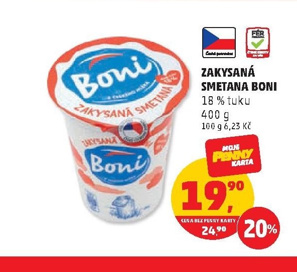 ZAKYSANÁ SMETANA BONI 400 g