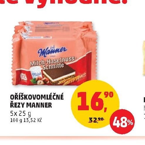 OŘÍŠKOVOMLÉČNÉ ŘEZY MANNER