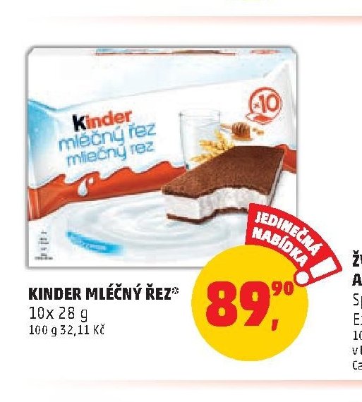 KINDER MLÉČNÝ ŘEZ