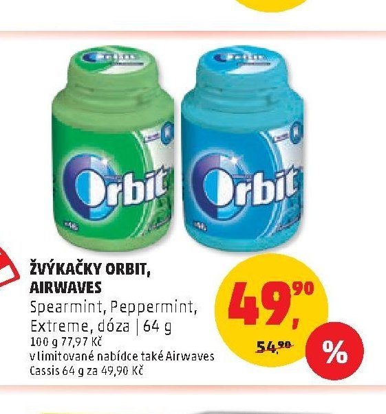 ŽVÝKAČKY ORBIT, AIRWAVES dóza