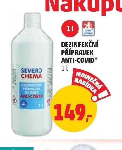 Severochema dezinfekční přípravek Anti-Covid 1 l