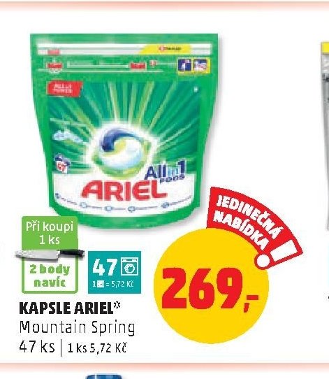 Kapsle Ariel Mountain Spring 47 ks