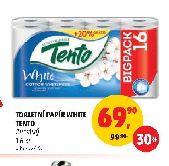 Toaletní papír White Tento 16 ks
