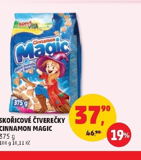 Skořicové čtverečky Cinnamon Magic 375 g