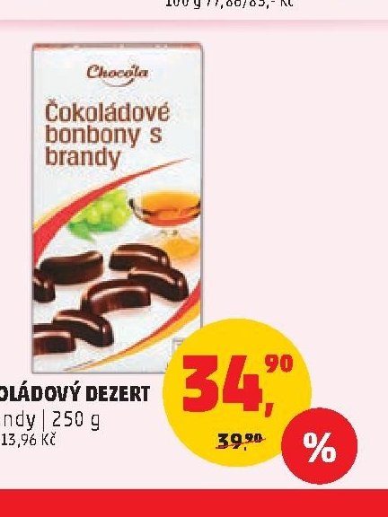 Čokoládový dezert s brandy 250 g