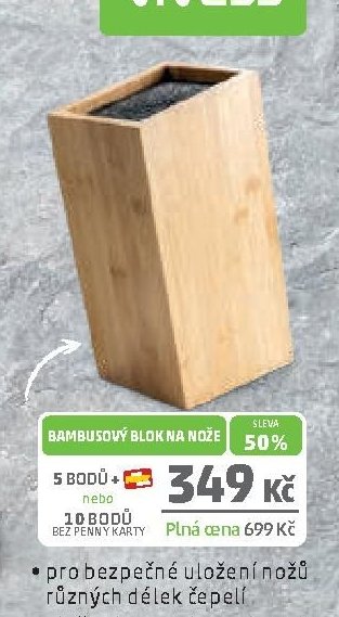 Vivess Bambusový blok na nože