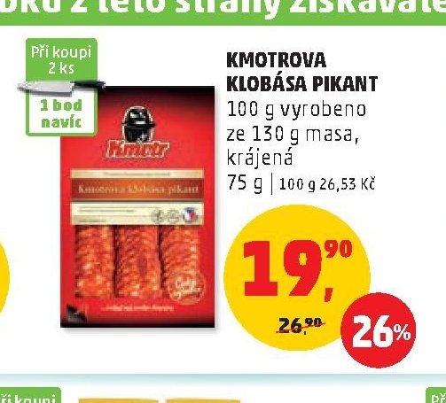 Kmotrova klobása Pikant