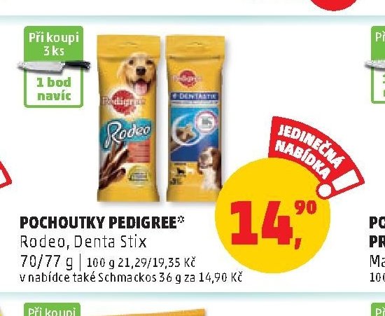 Pochoutky Pedigree Rodeo, Denta Stix