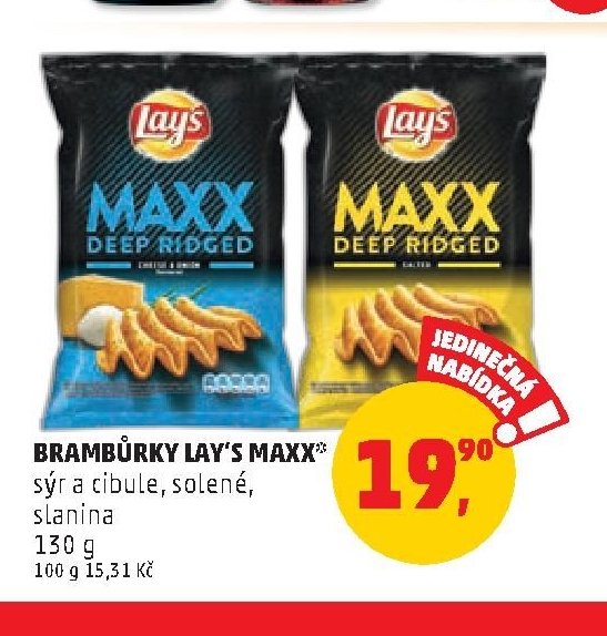 Brambůrky Lay's Maxx