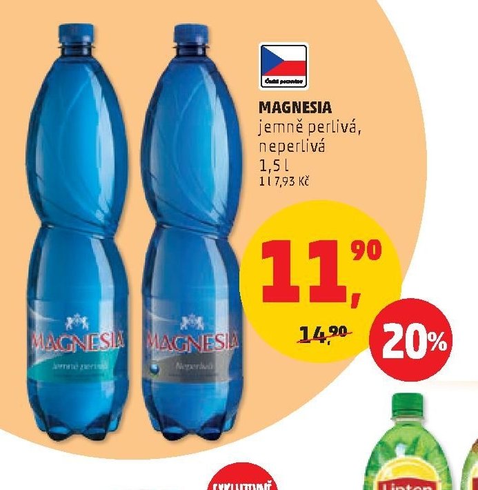 Magnesia jemně perlivá, neperlivá