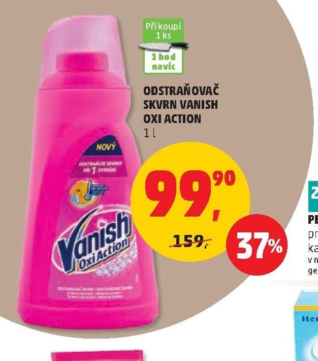 Odstraňovač skvrn Vanish Oxi Action