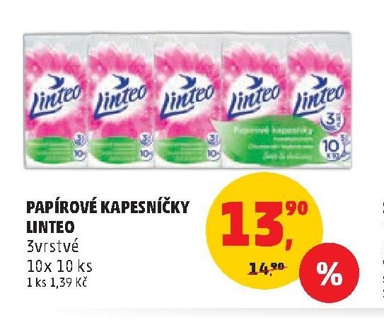 Papírové kapesníčky Linteo
