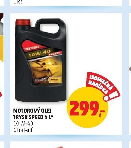 MOTOROVÝ OLEJ TRYSK SPEED 4 L