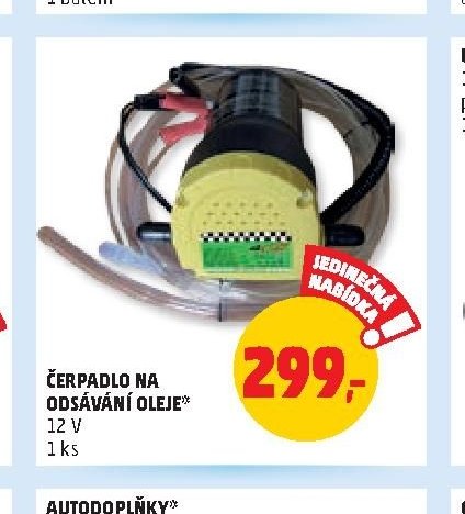 ČERPADLO NA ODSÁVÁNÍ OLEJE