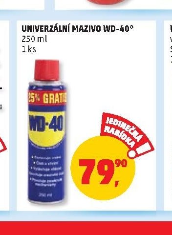 UNIVERZÁLNÍ MAZIVO WD-40