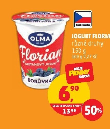 Jogurt Florian různé druhy 150 g