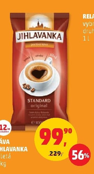 Káva Jihlavanka mletá 1 kg