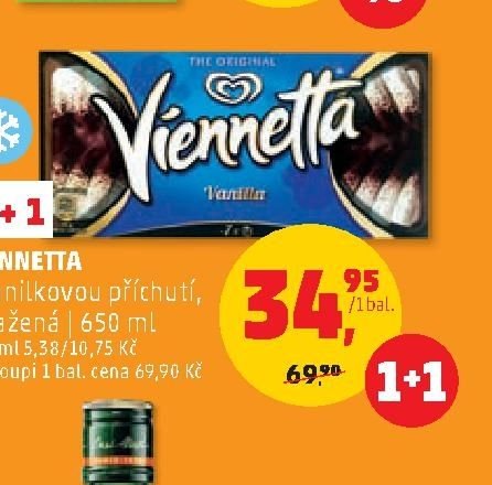 Viennetta s vanilkovou příchutí, mražená 650 ml