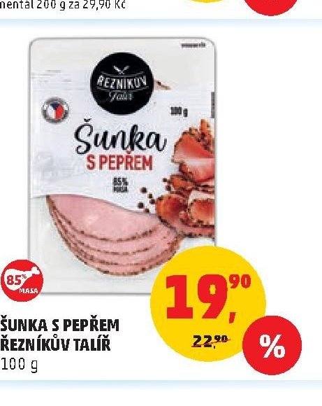 Šunka s pepřem Řezníkův talíř