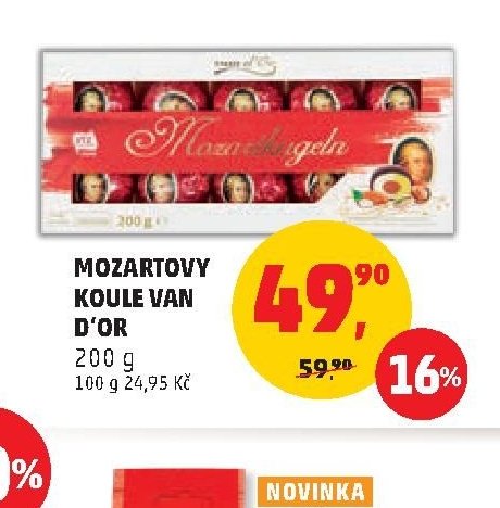 MOZARTOVY KOULE VAN D'OR