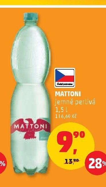 MATTONI jemně perlivá