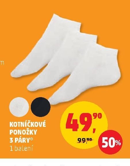 KOTNÍČKOVÉ PONOŽKY 3 PÁRY