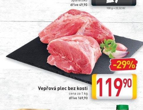Vepřová plec bez kosti