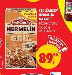SEDLČANSKÝ HERMELÍN NA GRIL různé druhy 4x 80 g