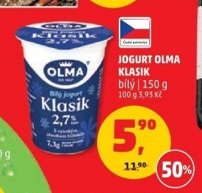 JOGURT OLMA KLASIK bílý 150 g